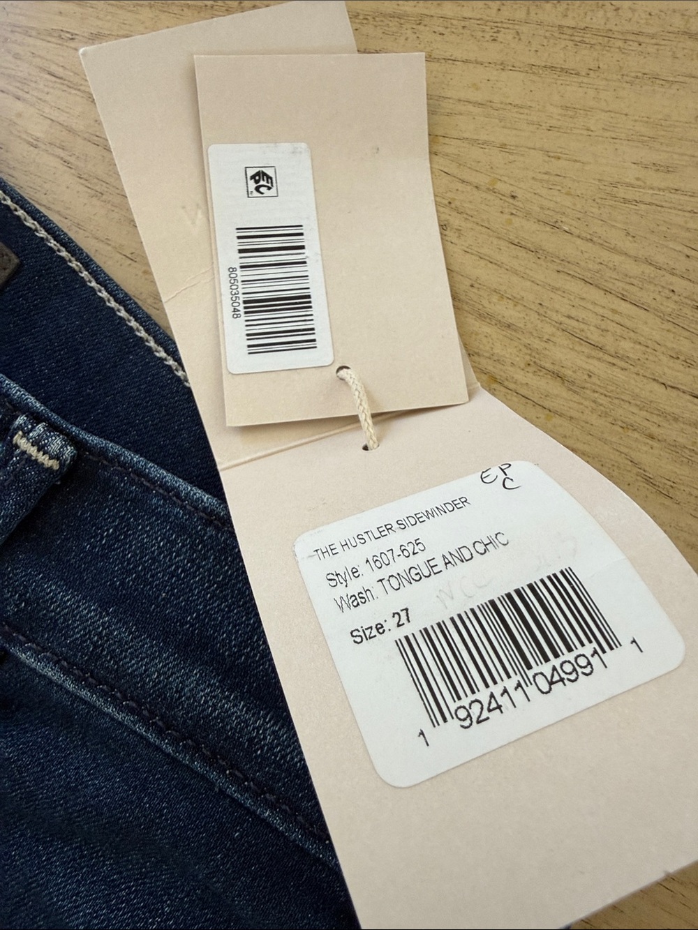MOTHER Dark Indigo Wide Leg Jeans - Picture 2 of 10